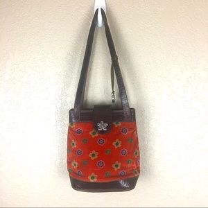 Brighton limited edition floral print from collectibles 2000 leather cro…